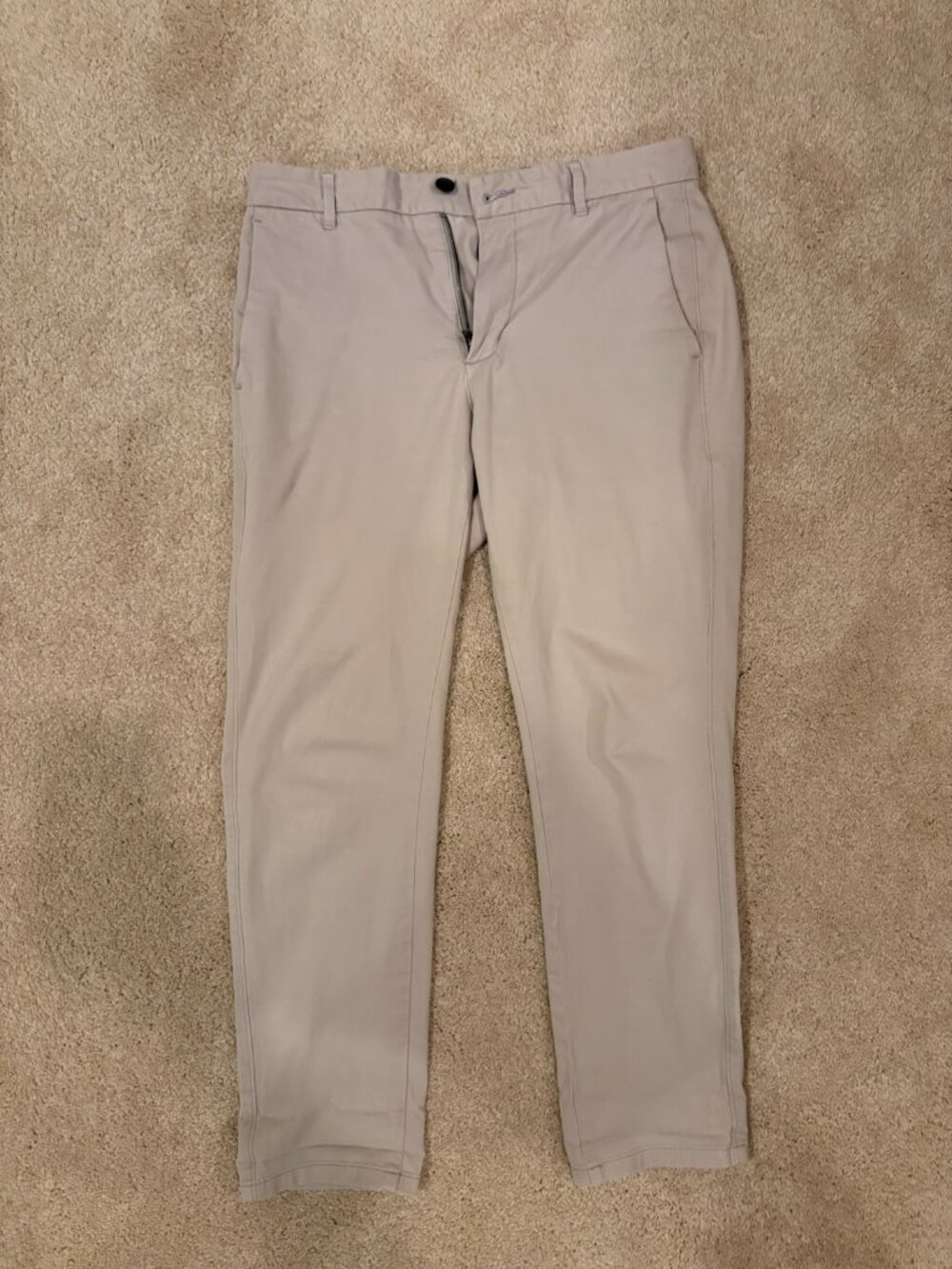 Everlane Uniform Slim Chino Pants Mens 30x28 Beige 94% Cotton 6% Elastane